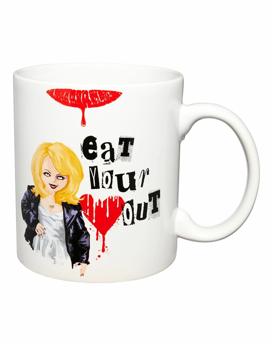 Spirit Halloween Tiffany Eat Your Heart Out Coffee Mug 20 oz. - Chucky 1 Spirit Halloween Tiffany Eat Your Heart Out Coffee Mug 20 oz. - Chucky