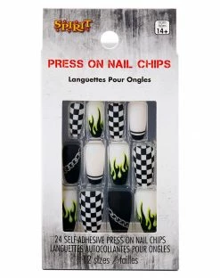 Spirit Halloween Punk Rock Press On Nails -Halloween ACCESSORIES store 01575158 c
