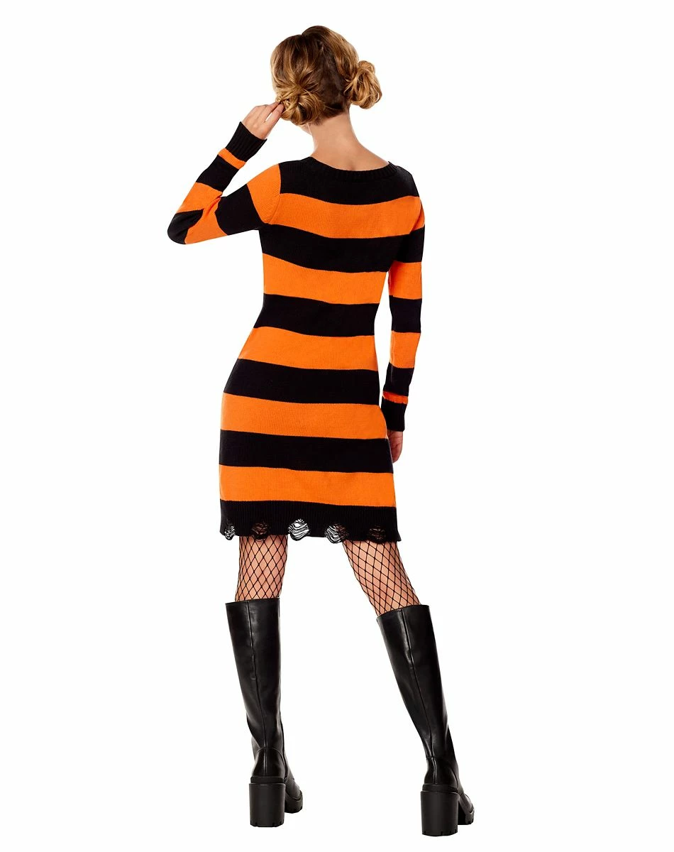 Spirit Halloween Adult Pumpkin Sweater Dress 2 Spirit Halloween Adult Pumpkin Sweater Dress - Image 2