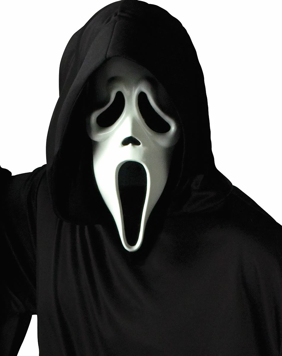 Spirit Halloween Glow in the Dark Ghost Face ® Full Mask 1 Spirit Halloween Glow in the Dark Ghost Face ® Full Mask