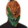 Spirit Halloween UV Light Reactive Pumpkin Half Mask
