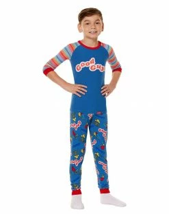 Spirit Halloween Kids Good Guys Chucky Pajama Set