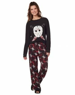 Spirit Halloween Jason Voorhees Pajama Set - Friday the 13th -Halloween ACCESSORIES store 01579051 c