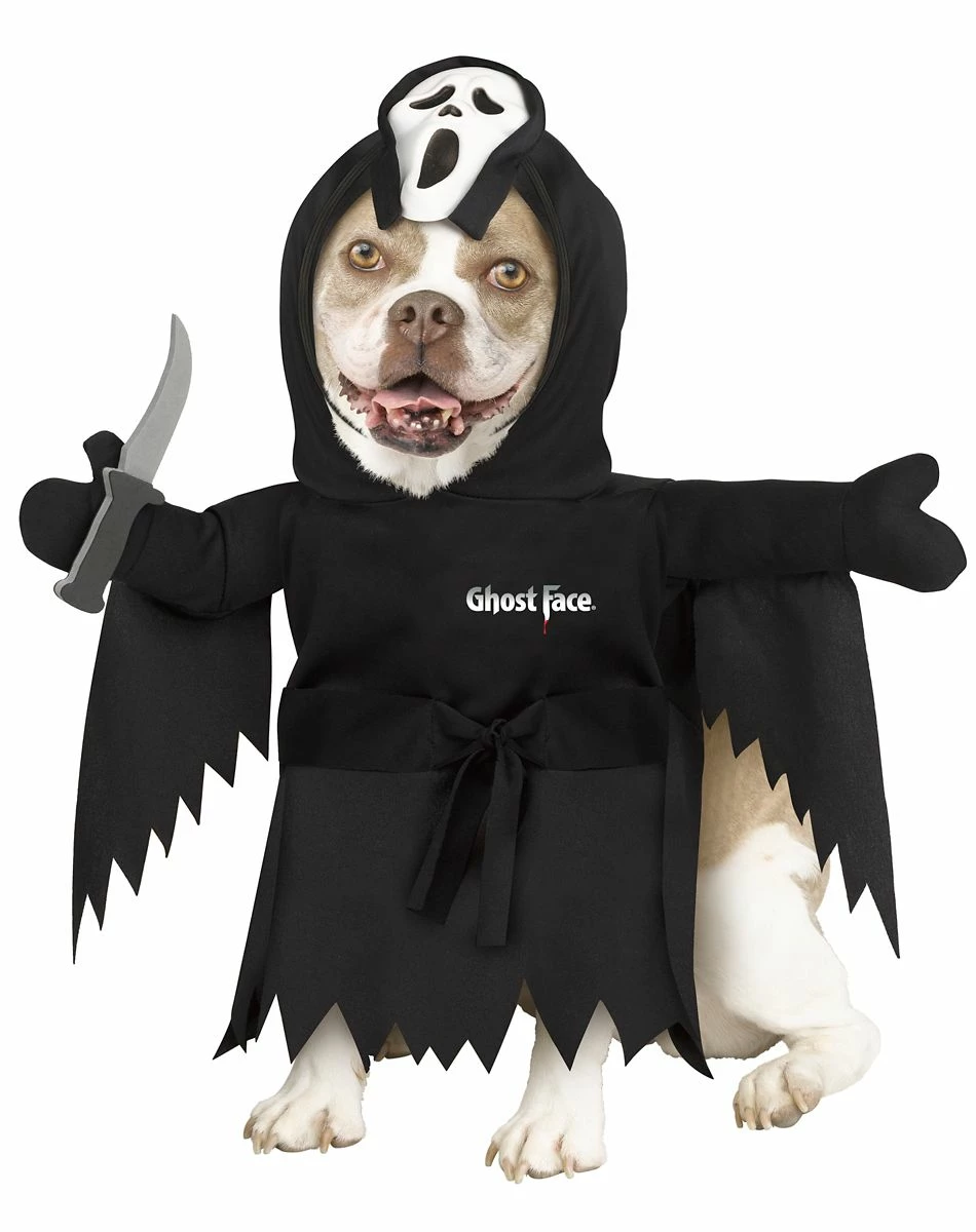 Spirit Halloween Ghost Face ® Pet Costume 1 Spirit Halloween Ghost Face ® Pet Costume