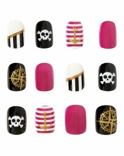 Spirit Halloween Kids Pirate Press On Nails