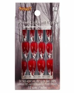 Spirit Halloween Vampire Blood Press On Nails -Halloween ACCESSORIES store 01581057 c
