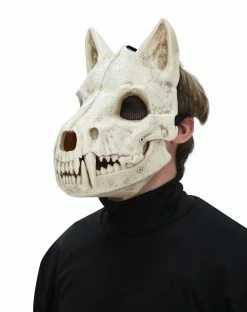 Spirit Halloween Skeletal Wolf Half Mask -Halloween ACCESSORIES store 01581776 c