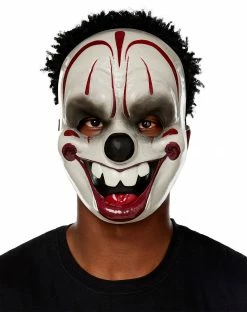 Spirit Halloween Vintage Scary Clown Half Mask