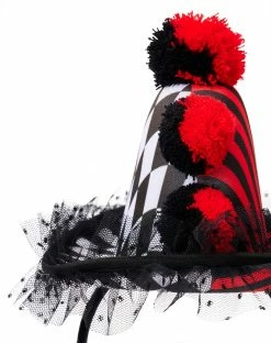 Spirit Halloween Scary Clown Mini Hat Headband -Halloween ACCESSORIES store 01582360 c