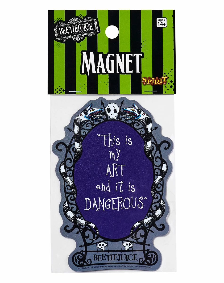 Spirit Halloween This Is My Art Magnet - Beetlejuice 2 Spirit Halloween This Is My Art Magnet - Beetlejuice - Image 2