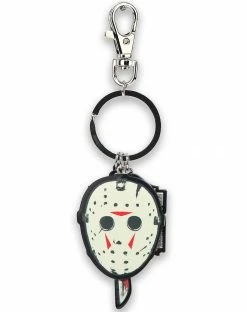 Spirit Halloween Jason Voorhees Mask Charm Keychain - Friday the 13th