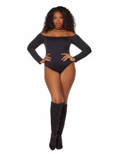 Spirit Halloween Off the Shoulder Plus Size Bodysuit