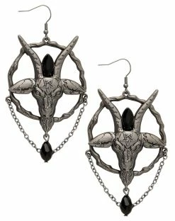 Spirit Halloween Baphomet Earrings
