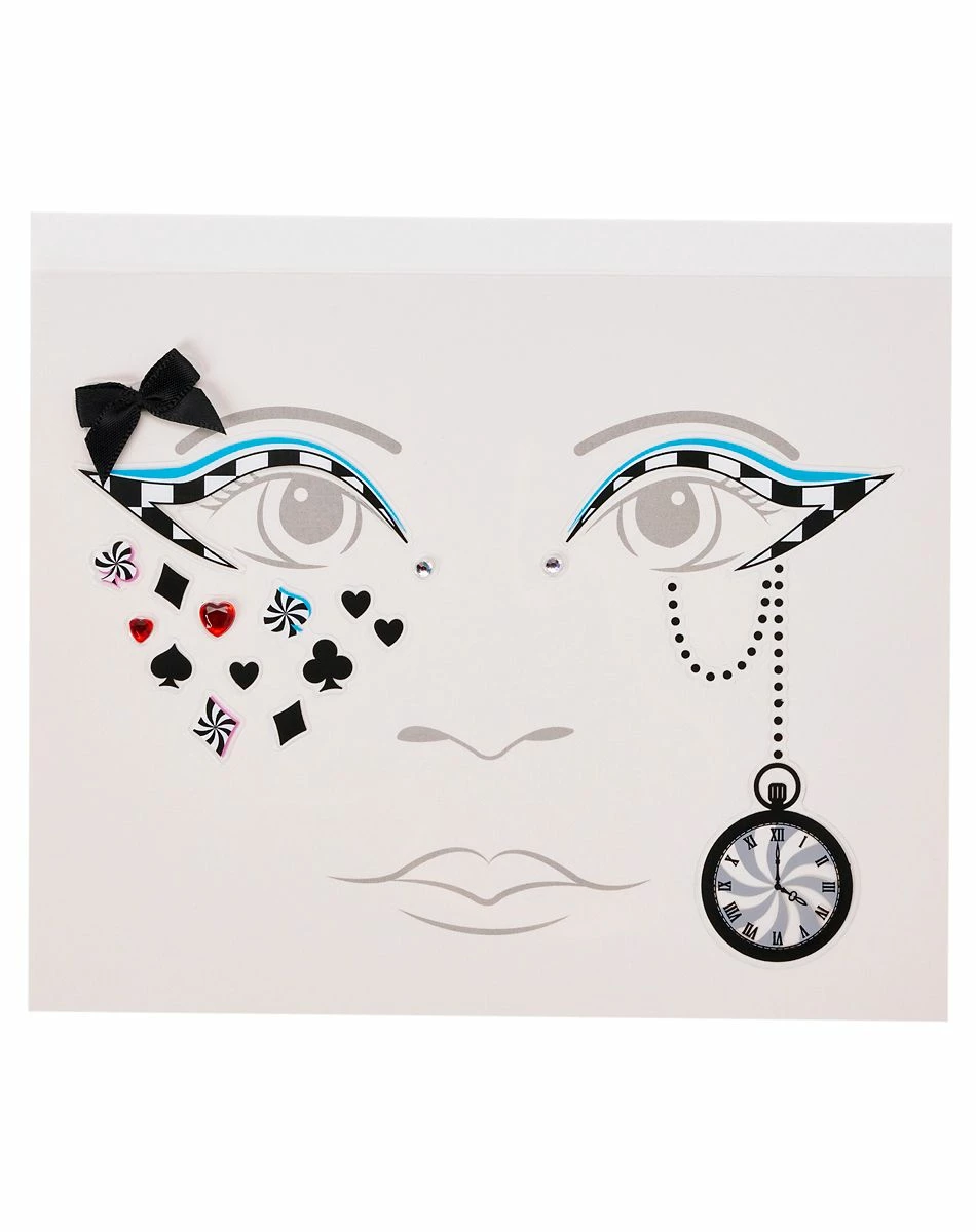 Spirit Halloween Kids Alice Face Decal 1 Spirit Halloween Kids Alice Face Decal