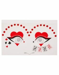 Spirit Halloween Queen of Hearts Face Decals