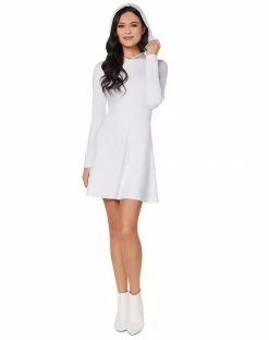 Spirit Halloween Adult White Long Sleeve Dress