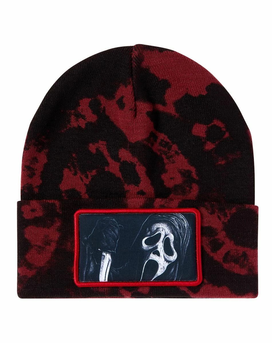 Spirit Halloween Tie Dye Ghost Face ® Beanie 1 Spirit Halloween Tie Dye Ghost Face ® Beanie