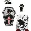 Spirit Halloween Plague Doctor Patch and Pin Set