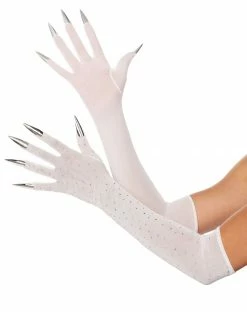 Spirit Halloween Rhinestone Claw Angel Gloves