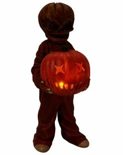 Spirit Halloween Light-Up Unmasked Sam Statue - Trick 'r Treat -Halloween ACCESSORIES store 01590710 c
