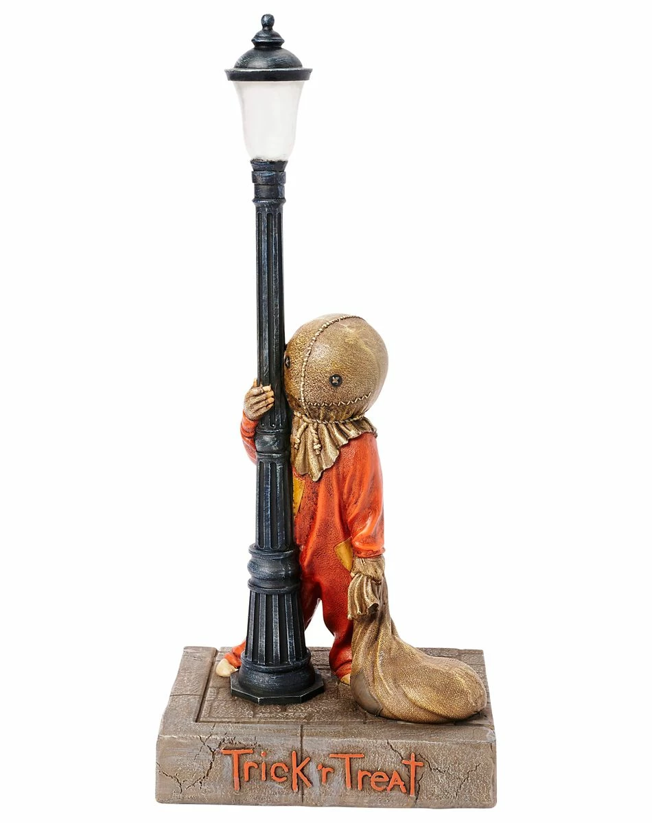 Spirit Halloween Light-Up Lamp Post Sam Statue - Trick 'r Treat 2 Spirit Halloween Light-Up Lamp Post Sam Statue - Trick 'r Treat - Image 2