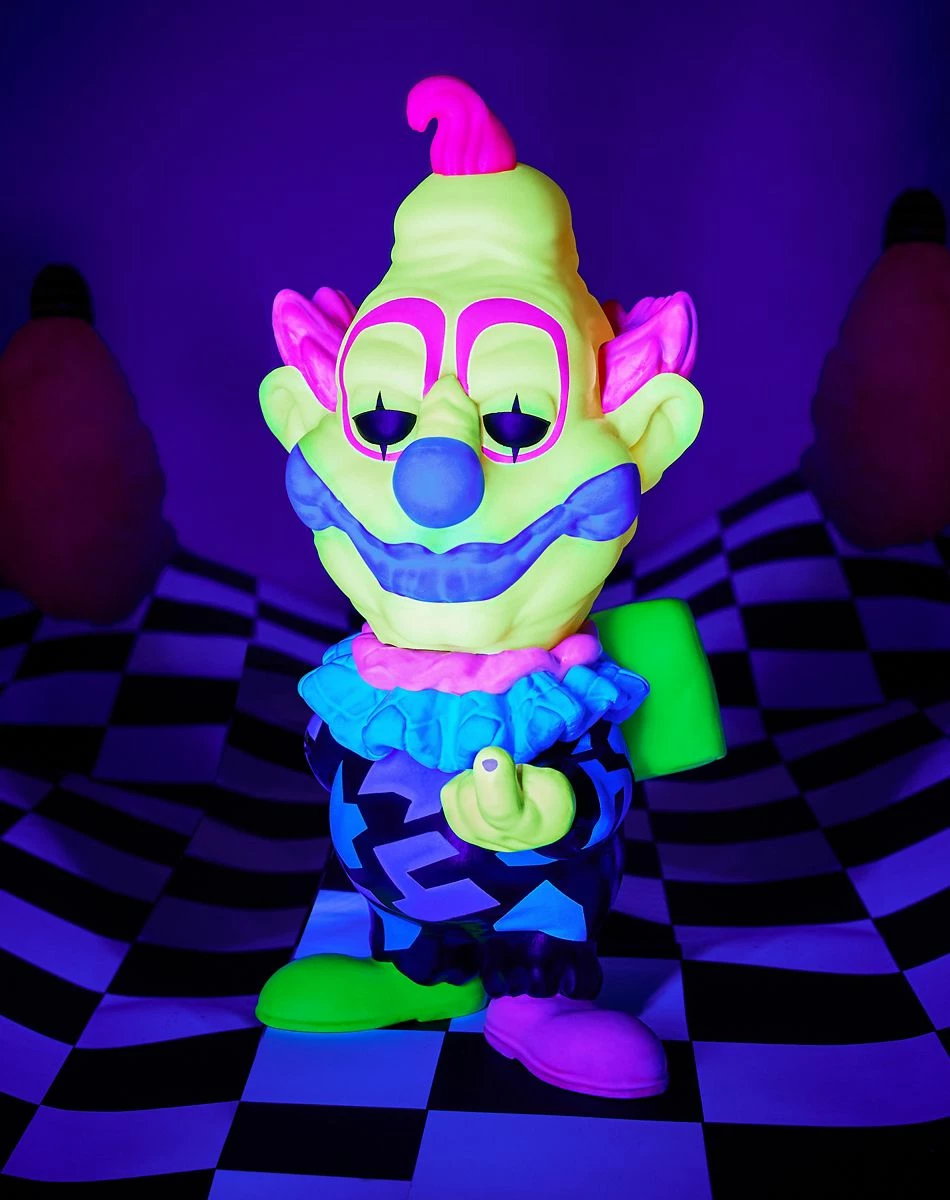 Spirit Halloween Blacklight Jumbo Funko Pop Figure - Killer Klowns From Outer Space 1 Spirit Halloween Blacklight Jumbo Funko Pop Figure - Killer Klowns From Outer Space