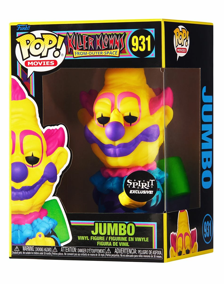 Spirit Halloween Blacklight Jumbo Funko Pop Figure - Killer Klowns From Outer Space 8 Spirit Halloween Blacklight Jumbo Funko Pop Figure - Killer Klowns From Outer Space - Image 8