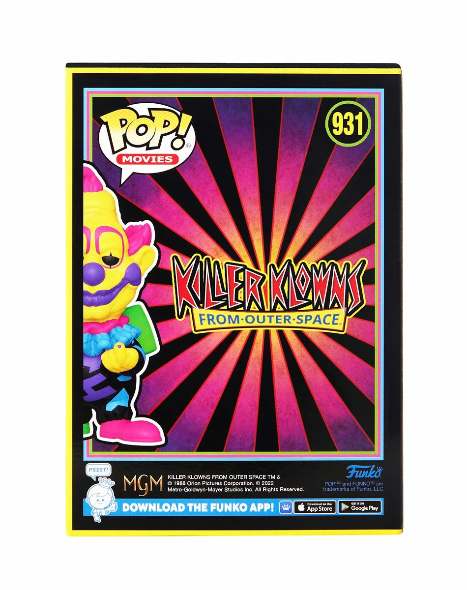 Spirit Halloween Blacklight Jumbo Funko Pop Figure - Killer Klowns From Outer Space 9 Spirit Halloween Blacklight Jumbo Funko Pop Figure - Killer Klowns From Outer Space - Image 9