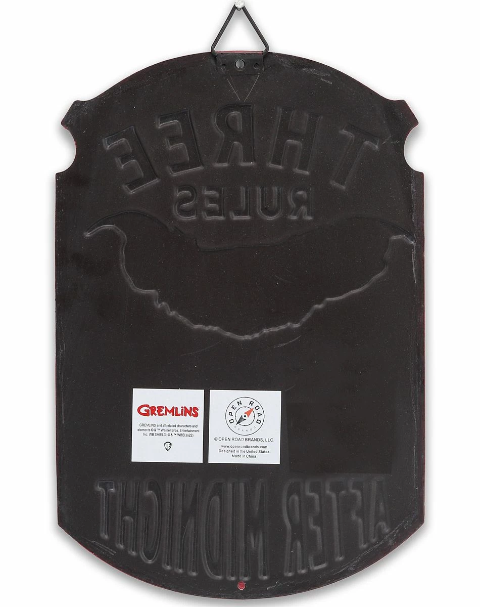 Spirit Halloween Three Rules Gizmo Sign - Gremlins 3 Spirit Halloween Three Rules Gizmo Sign - Gremlins - Image 3