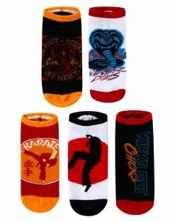 Spirit Halloween Cobra Kai No Show Socks - 5 Pack