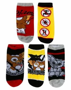 Spirit Halloween Gremlins No Show Socks - 5 Pack