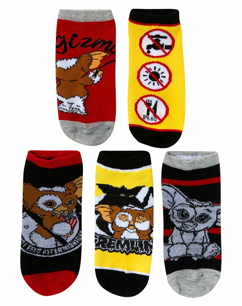 Spirit Halloween Gremlins No Show Socks - 5 Pack 1 Spirit Halloween Gremlins No Show Socks - 5 Pack