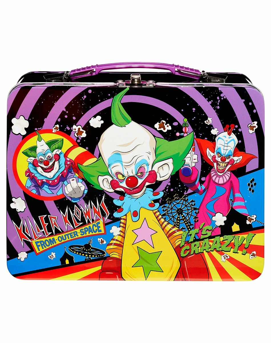 Spirit Halloween Killer Klowns From Outer Space Tin Lunch Box 1 Spirit Halloween Killer Klowns From Outer Space Tin Lunch Box