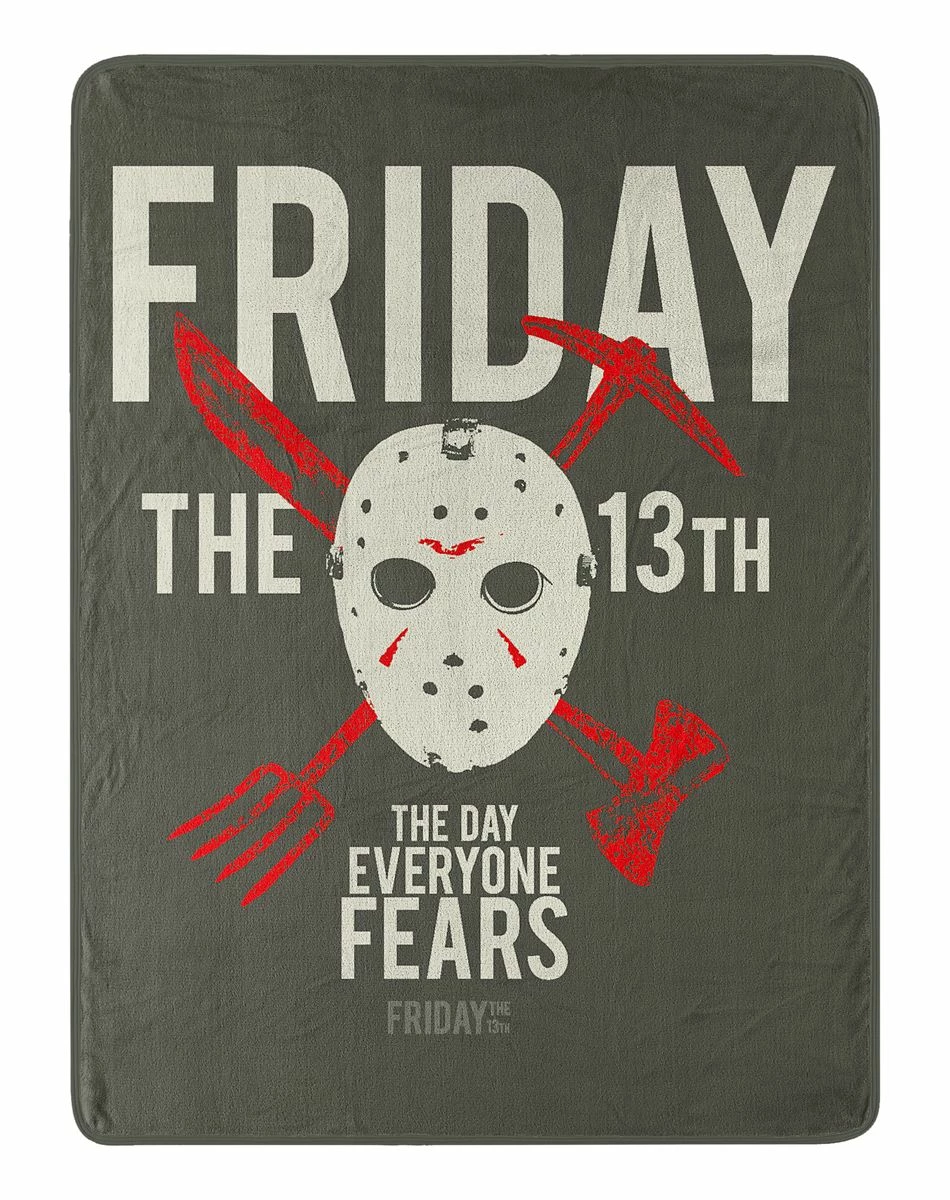 Spirit Halloween Camp Crystal Lake Fleece Blanket - Friday the 13th 1 Spirit Halloween Camp Crystal Lake Fleece Blanket - Friday the 13th