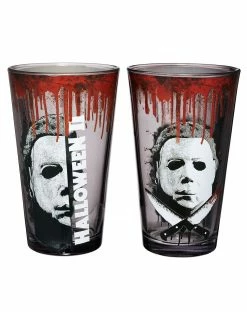 Spirit Halloween Michael Myers Pint Glasses 2 Pack - Halloween II