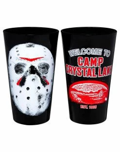 Spirit Halloween Jason Voorhees Pint Glasses 2 Pack - Friday the 13th
