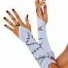 Spirit Halloween Sally Ruffle Fingerless Gloves - The Nightmare Before Christmas