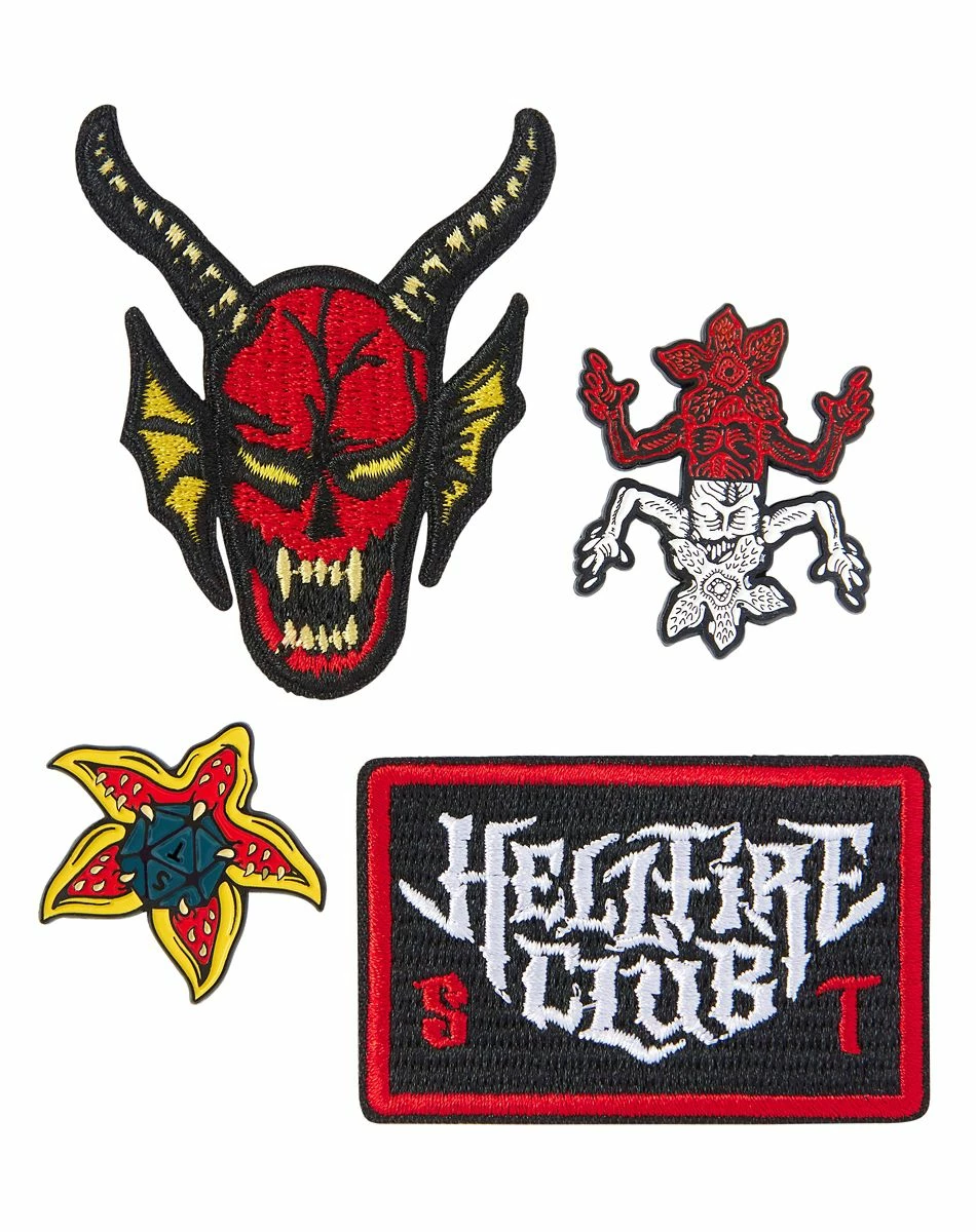 Spirit Halloween Stranger Things Patch and Pin Set 1 Spirit Halloween Stranger Things Patch and Pin Set