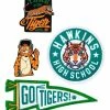 Spirit Halloween Go Tigers Pin and Patch Set - Stranger Things