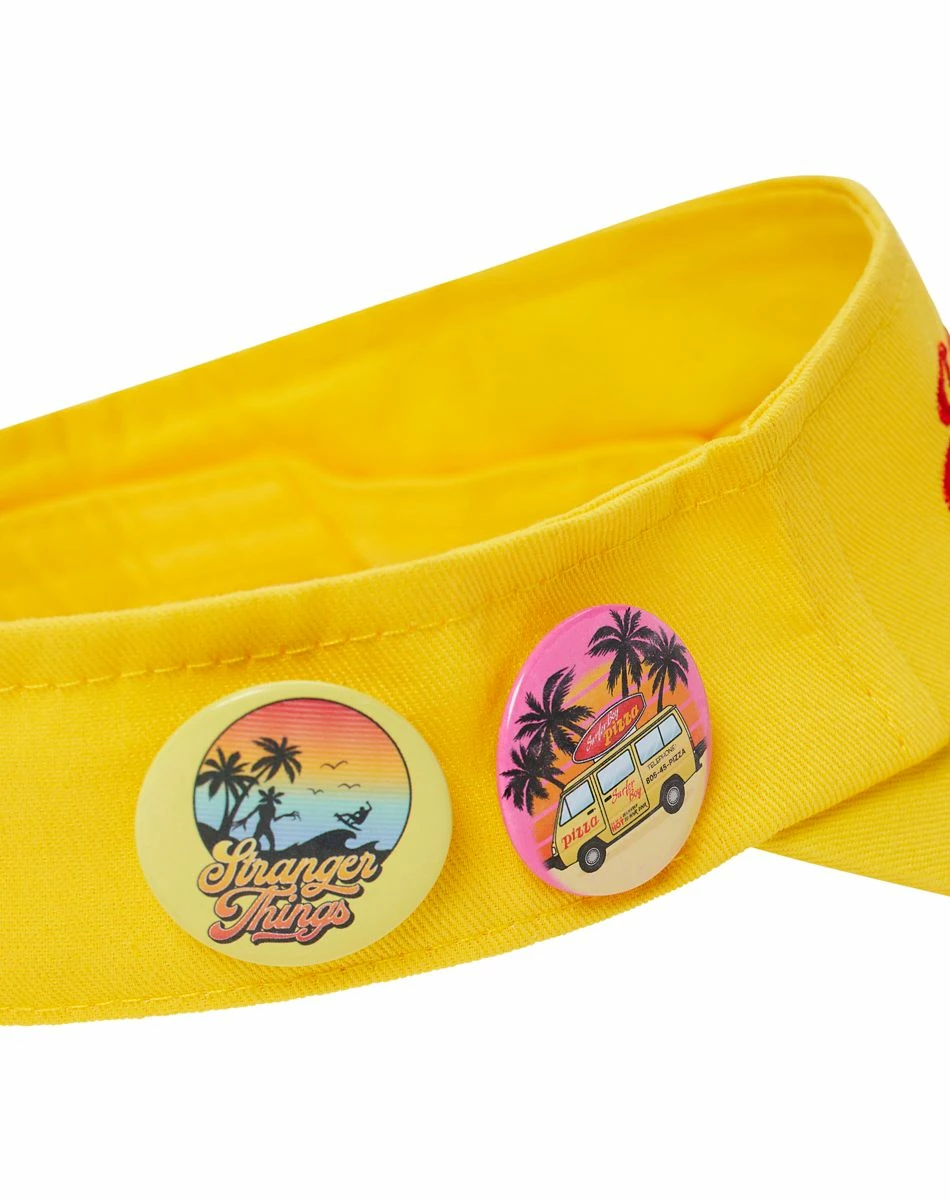 Spirit Halloween Surfer Boy Pizza Visor - Stranger Things 3 Spirit Halloween Surfer Boy Pizza Visor - Stranger Things - Image 3
