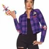 Spirit Halloween Adult Killer Klowns from Outer Space Flannel Shirt