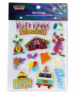 Spirit Halloween Killer Klowns from Outer Space Gel Clings - 2 Pack -Halloween ACCESSORIES store 01598283 d