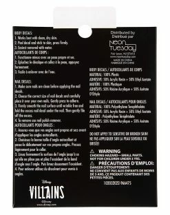 Spirit Halloween Ursula Decals - Disney Villains 5 Spirit Halloween Ursula Decals - Disney Villains -Halloween ACCESSORIES store 01599869 c