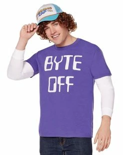 Spirit Halloween Adult Byte Off T Shirt - Stranger Things