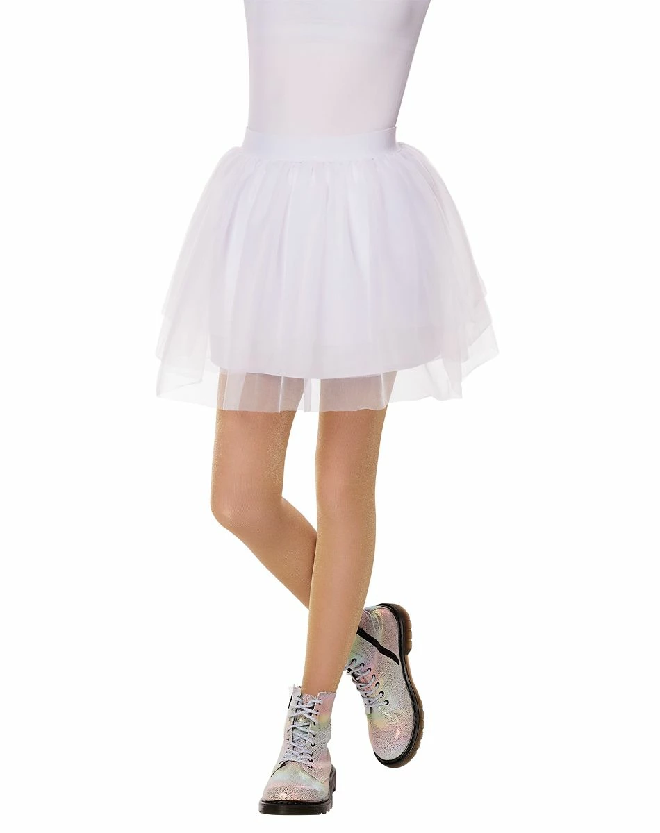 Spirit Halloween Kids White Tulle Skirt 1 Spirit Halloween Kids White Tulle Skirt