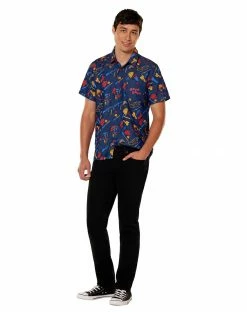 Spirit Halloween Chucky Button Down Shirt -Halloween ACCESSORIES store 01600451 c