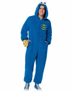 Spirit Halloween Adult Cookie Monster Union Suit - Sesame Street