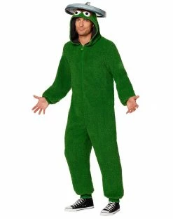 Spirit Halloween Adult Oscar the Grouch Union Suit - Sesame Street
