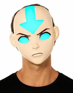 Halloween ACCESSORIES store 7 Spirit Halloween Light-Up Aang Half Mask - Avatar: The Last Airbender