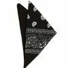 Spirit Halloween Black Paisley Bandana